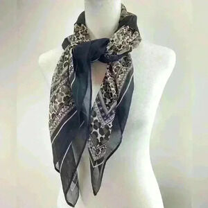 Women Scarf Accessory Styling Black Animal print unbranded X11